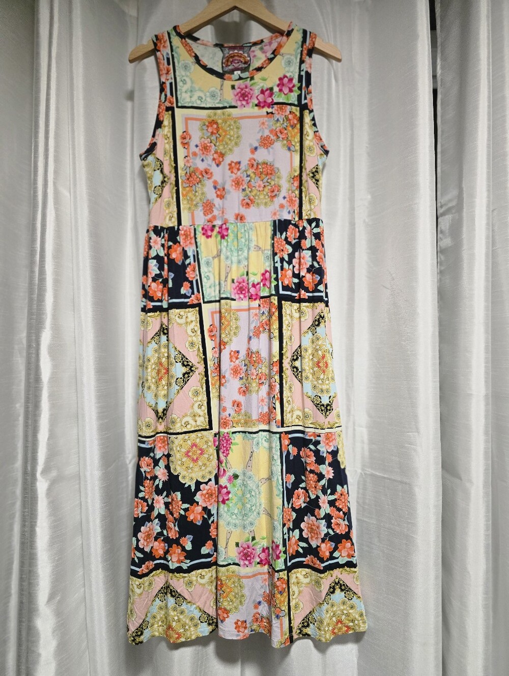 Johnny Was Jasper Tank Midi Dress In Size Small. Wearable art